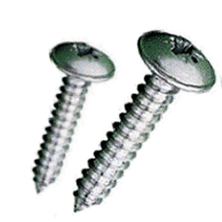 A2 Stainless Self Tapping Screws Flange Head PZ.