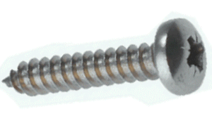 No.4 x 1/2 Self Tapping Screw Pan Pozi A4 Stainless